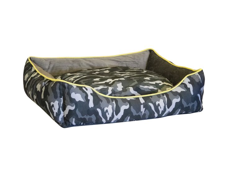 Puffy and Friends Camouflage Rechthoekige hondenmand - S