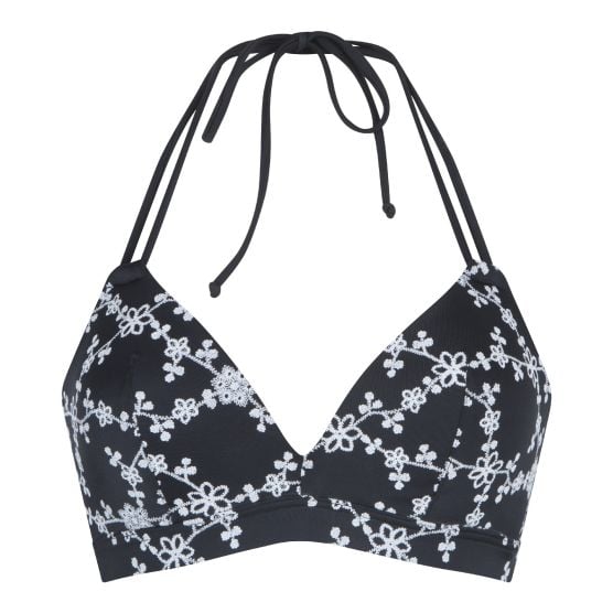 LingaDore 6507TB zwarte voogevormde triangel bikini top