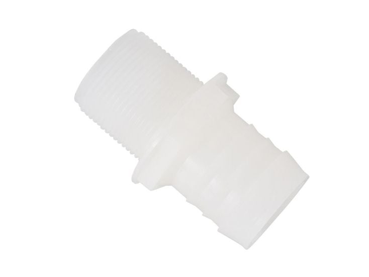 Badé 1 1/4" buitendraad x 40 mm rechte slangtule
