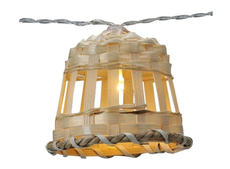 Bamboe feestverlichting - 6 stuks