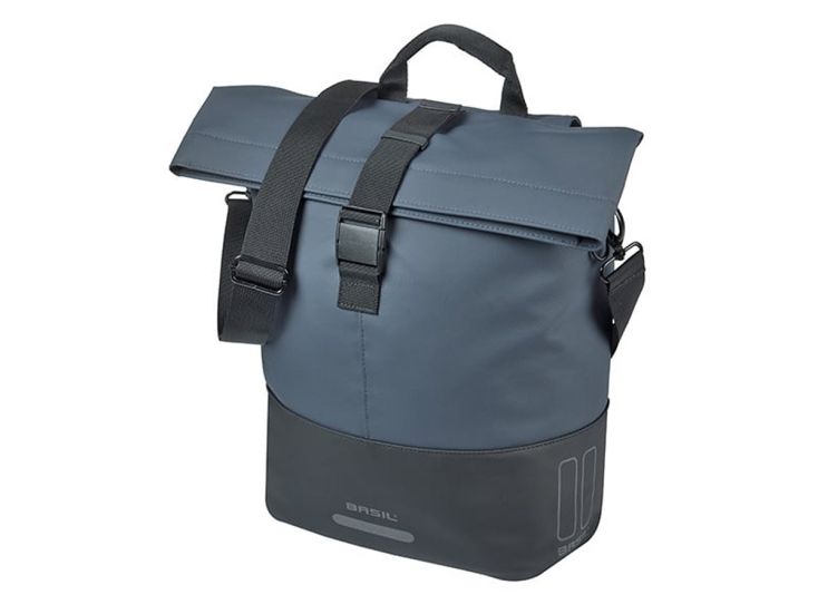 Basil Cove shopper enkele fietstas 14-16 L - Blue Black