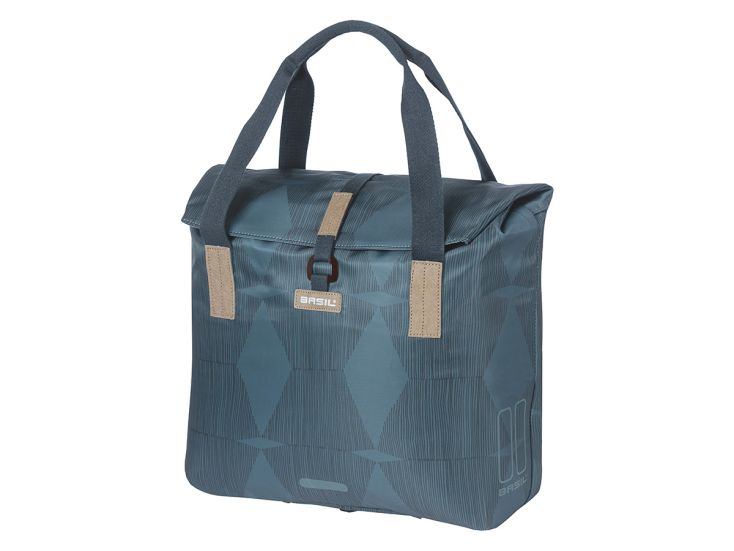 Basil Elegance Shopper fietstas - Estate Blue