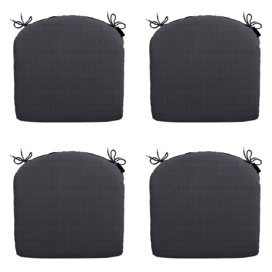Madison Basic black Zitkussen - Set van 4