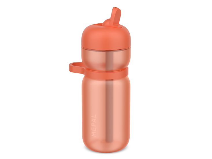 Mepal Sport Flip 600 ml drinkfles - Peach orange