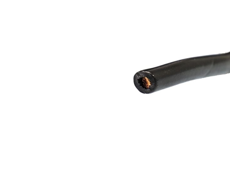 BBA - PVC enkel aderige 2,5 mm² kabel - black
