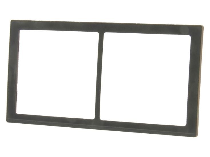 BBA 2-vak afdekraam hoogglans - grey