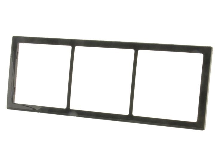 BBA 3-vak afdekraam hoogglans - grey