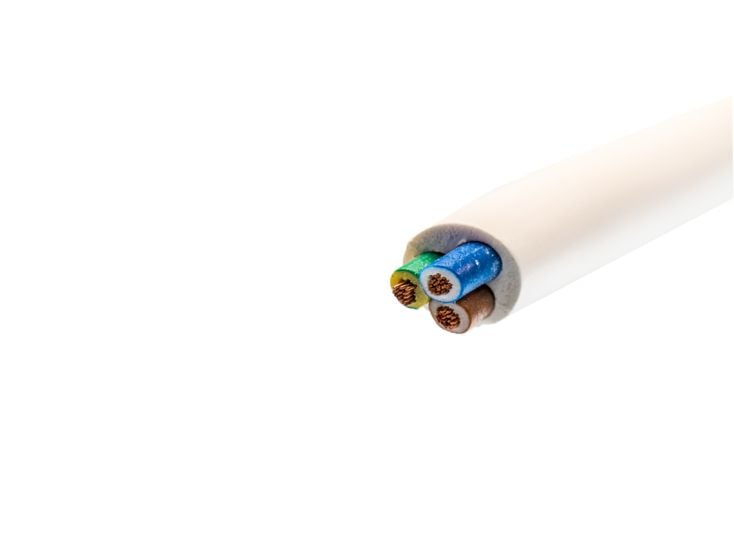 BBA VMVL 3 x 1,5 mm² 3-aderig kabel - white