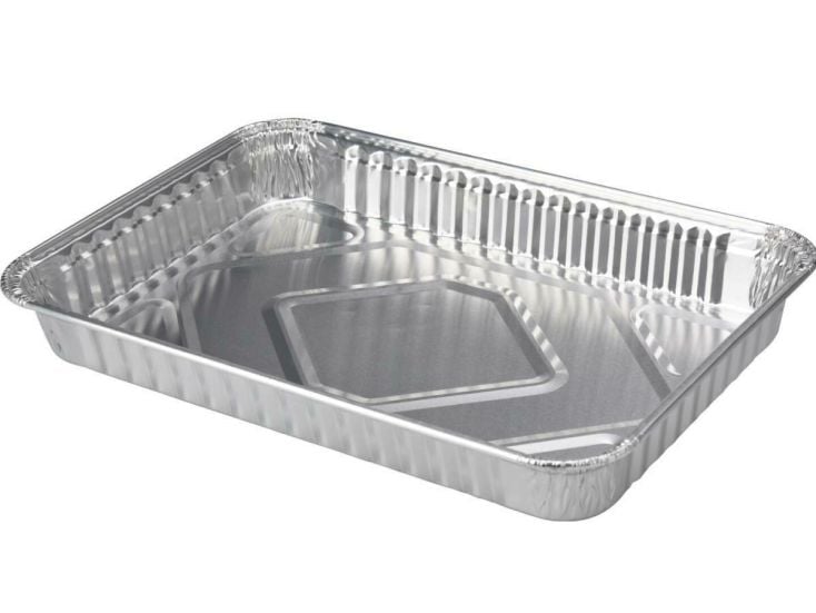 BBQ 32 x 23 x 4 cm aluminium bereidingsbak - 4 stuks