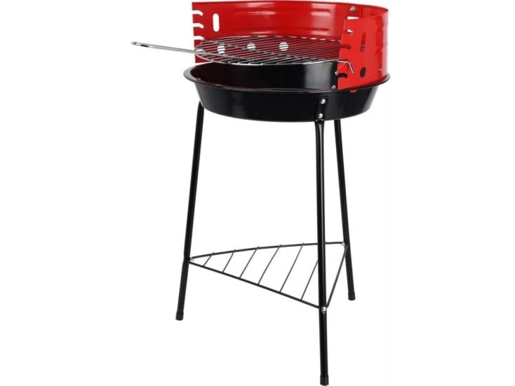 BBQ Ø33 cm half open houtskoolbarbecue BBQ Ø33 cm half open houtskoolbarbecue