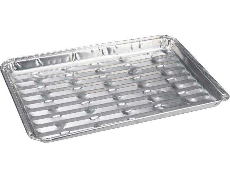 BBQ 24 x 16 x 1.5 cm aluminium grilschaal - 4 stuks