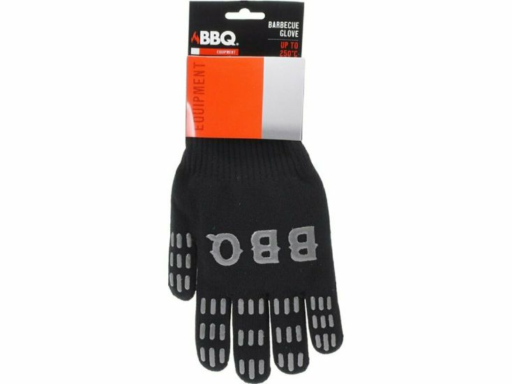 BBQ antislip barbecue handschoen - zwart