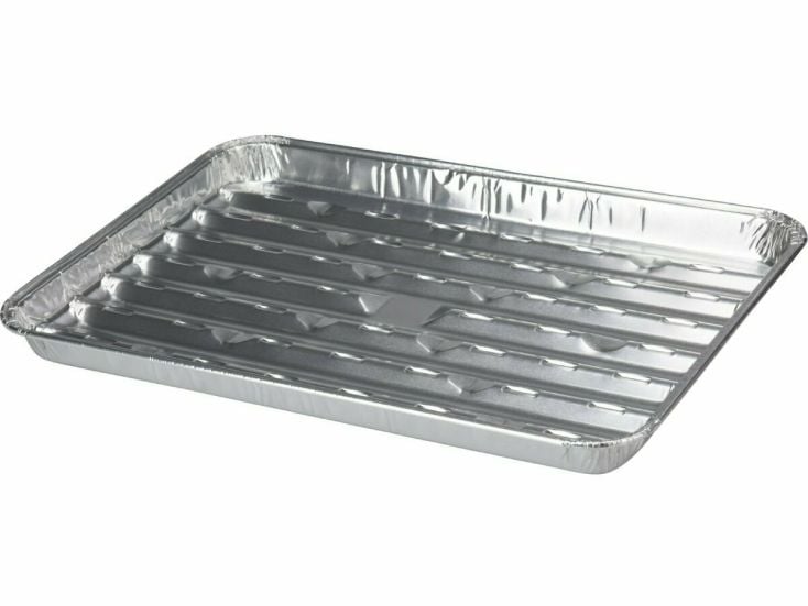 BBQ 34 x 23 x 2,5 cm aluminium grillschaal - 4 stuks