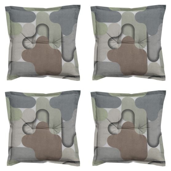 Madison Grafi sage Zitkussen - Set van 4