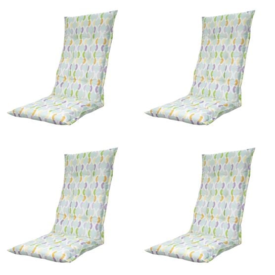 Madison Trivia mint Tuinstoelkussen - Set van 4