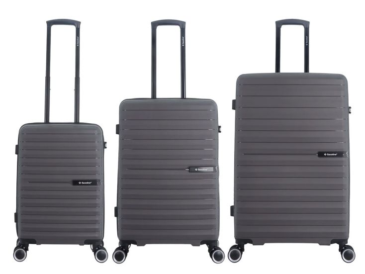 Saxoline Fiesta 55/67/77 cm Reiskofferset - Grey