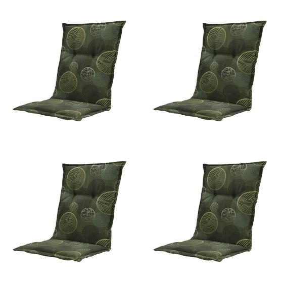 Madison Circle green Tuinstoelkussen - Set van 4