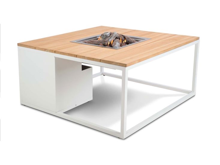 Cosi Fires Cosiloft 100 vuurtafel - White/Teak