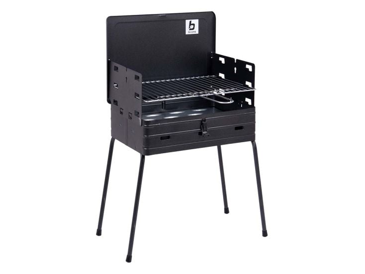 Bo-Camp houtskool barbecue koffermodel - Black