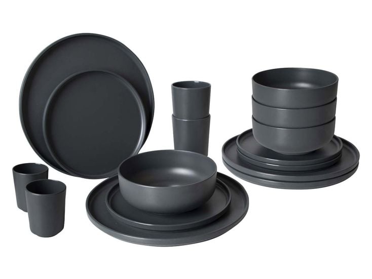 Bo-Camp Industrial Patom 16-delig serviesset - Anthracite