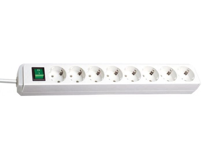 Brennenstuhl Eco-Line 8-voudige stekkerdoos met schakelaar