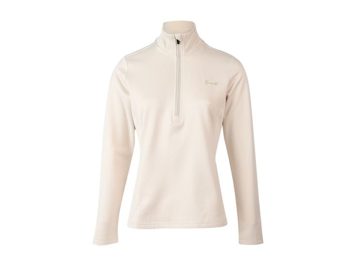 Brunotti Heronne half zip dames fleece - White Foam