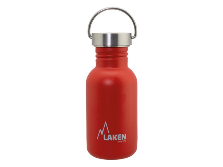 Laken Basic Steel 500ml drinkfles - Red