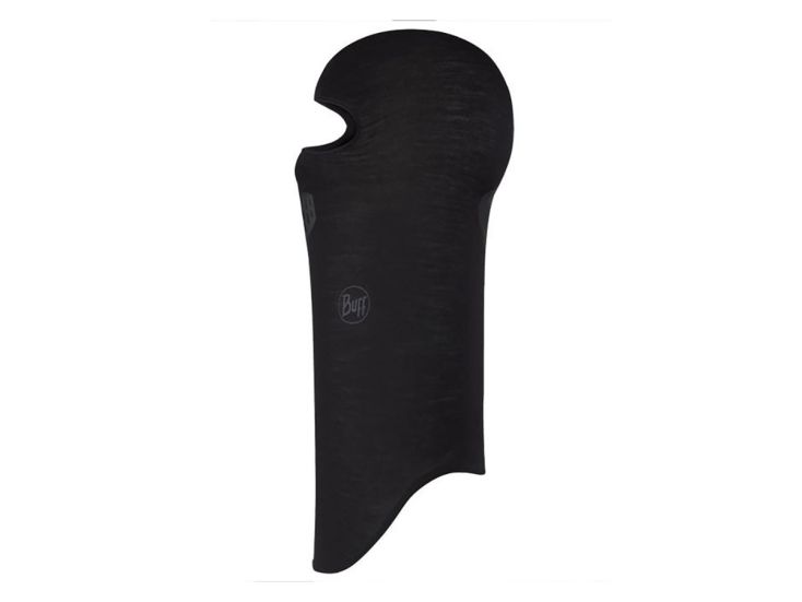 Buff Merino Lightweight Balaclava Bivakmuts - Solid Black