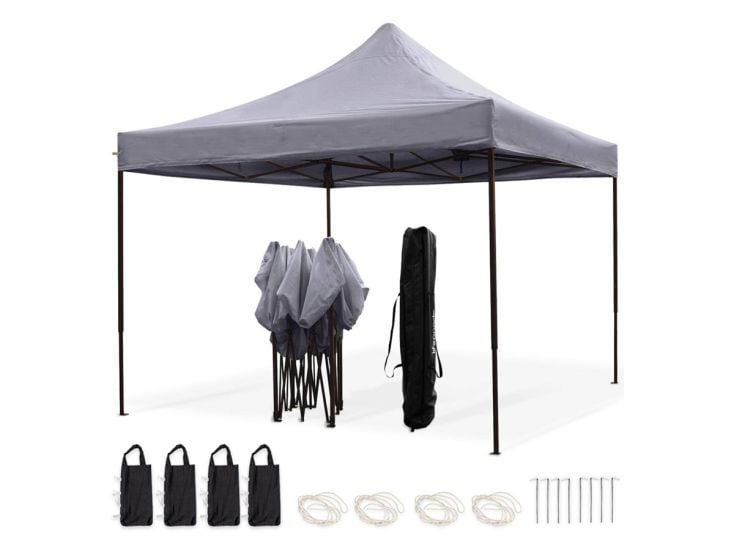 LifeGoods 3x3 m partytent - Dark Grey