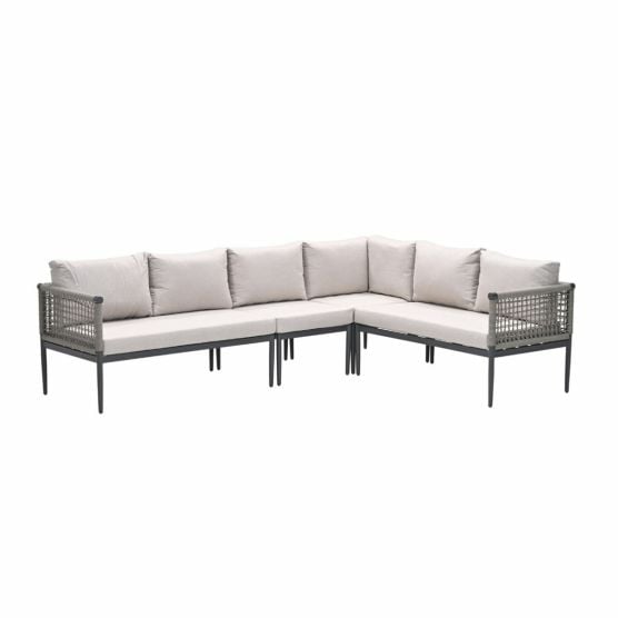 Garden Impressions Burela taupe kleurige lounge hoekset