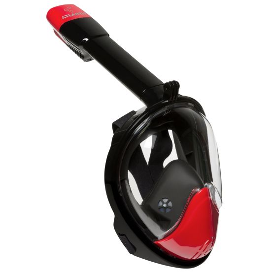 Atlantis 2.0 Zwart S/M Volwassenen Snorkelmasker - Red