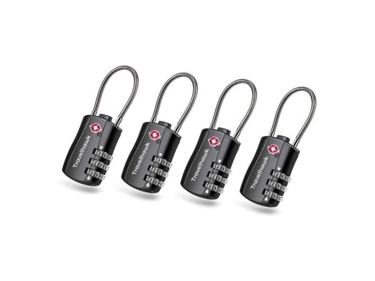 Travelhawk TSA kofferslot - Set van 4