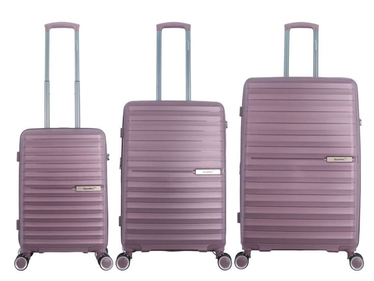 Saxoline Blue Resort 55/65/74 cm reiskofferset - Purple