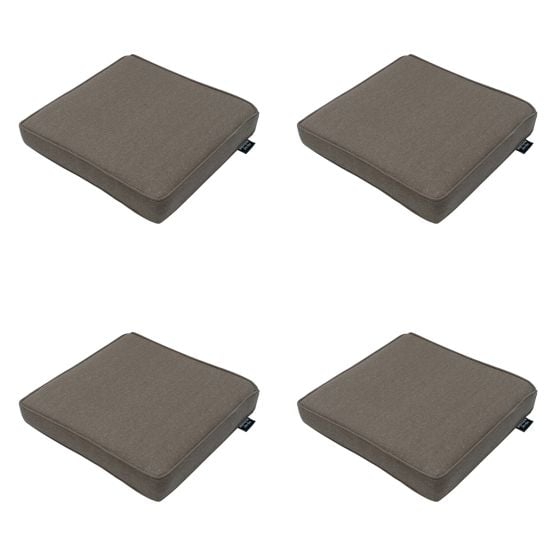 Madison Taupe canvas eco+ Zitkussen - Set van 4