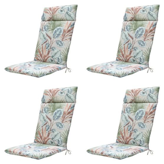 Madison Cala natural Tuinstoelkussen - Set van 4