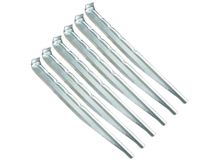 High Peak Alloy V-Peg aluminium tentharingen - Set van 6
