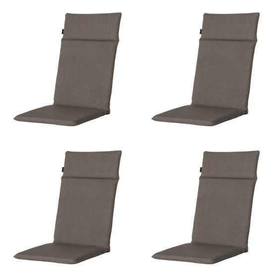 Madison Oxford taupe Tuinstoelkussen - Set van 4
