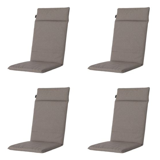 Madison Manchester taupe Tuinstoelkussen - Set van 4