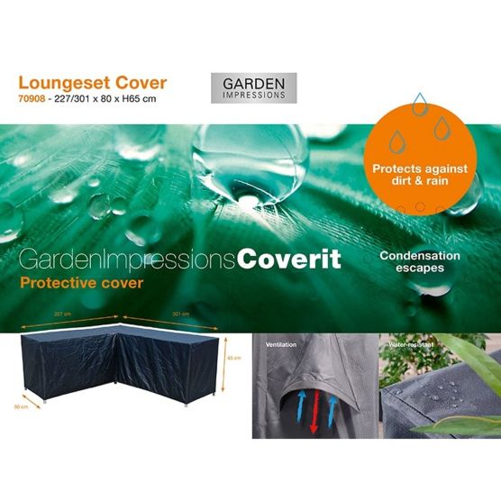Garden Impressions L 227/301x80xH65 cm loungesethoes
