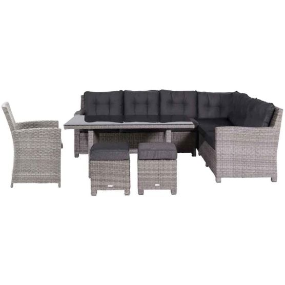 Garden Impressions Jaru sand - 6-delig - R - loungediningset