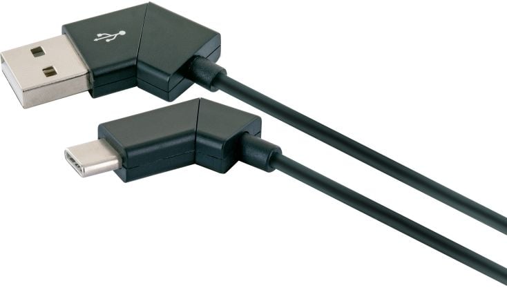 Schwaiger USB Type C draaibare oplaadkabel