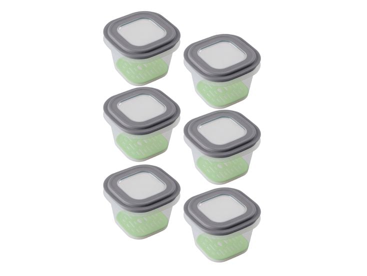 Sunware Sigma home 0,8L grey vershouddoos met tray - Set van 6