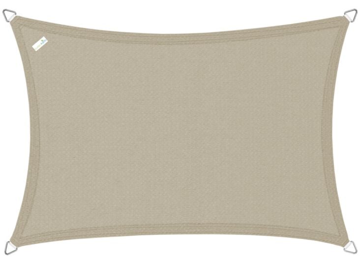 Buitenkado 4x5 taupe HPDE waterdoorlatend schaduwdoek