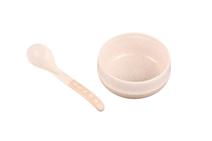 Croppie set van 4  250 ml soepkom met lepel  - Naturel
