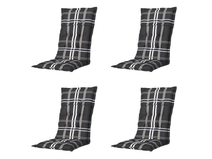Madison Nils taupe Tuinstoelkussen - Set van 4