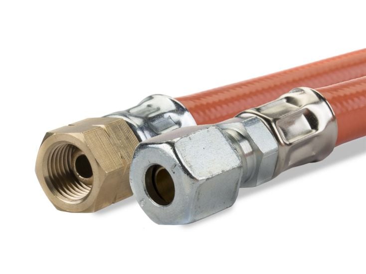 Gimeg 1/4"li x 6/8 mm 60 cm pvc gasslang