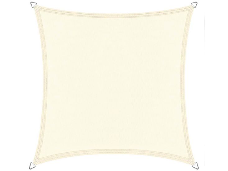 Buitenkado 2.5x2.5 crèmewit waterdicht schaduwdoek vierkant