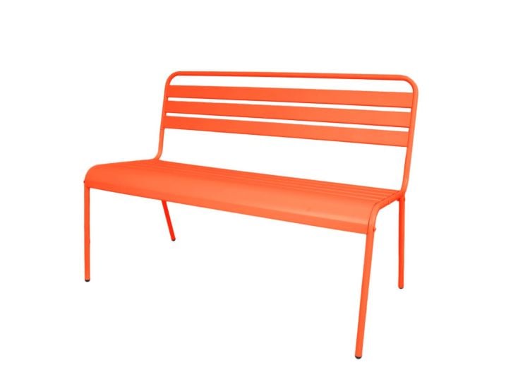 MaximaVida Max 120 cm metalen tuinbank - Orange