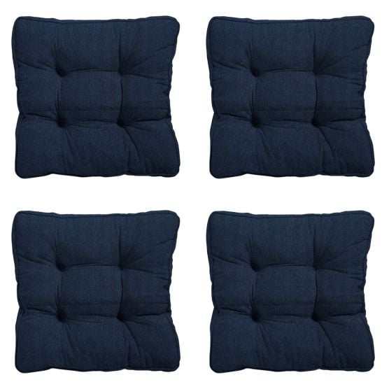 Madison Panama indigo Zitkussen - Set van 4