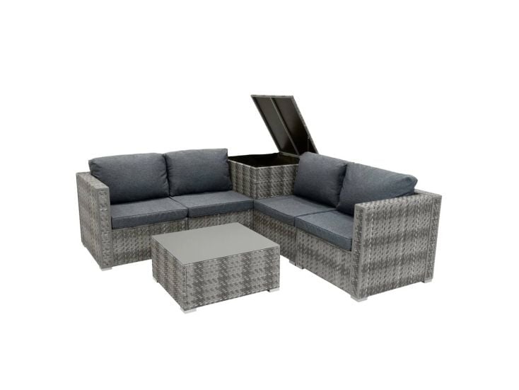 Marielle Rotan Modulaire 6-Delige Meubel Set - Grijs